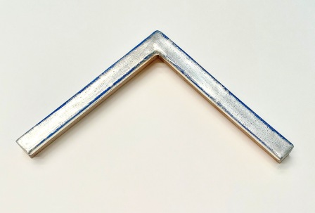 vergolderrahmen silber blau