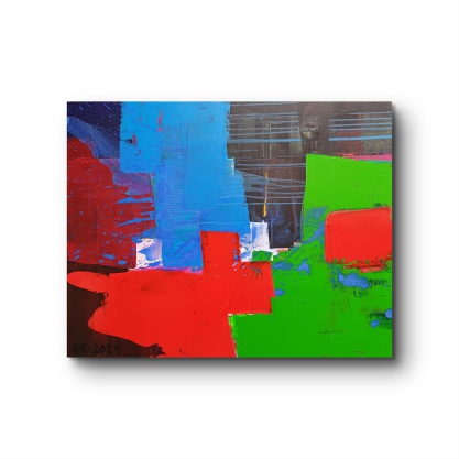 Modernes Acrylgemälde von Gunter Krönes