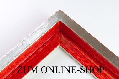 Schattenfugenrahmen Silber Rot