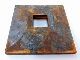 Rost Bilderrahmen, Rahmen mit Rosteffekt