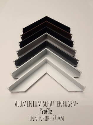 Schattenfugenrahmen Aluminium