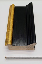Rahmen für Ölgemälde, gold schwarz