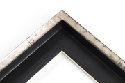 Schattenfugenrahmen Schwarz, premium