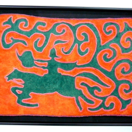 Teppich einrahmen, Schattenfugenrahmen