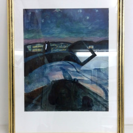 Einrahmungen, Bilderrahmen, Künstlerbedarf, Stuttgart, Leinfelden, Atelierrahmen Handgefertigt für einen Kunstdruck von Edvard Munch
