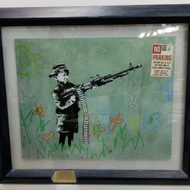 Banksy Einrahmungen, Rahmenwerkstatt Kirchheim Teck, Kreis Esslingen, Region Stuttgart