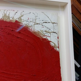 Hermann Nitsch, Objektrahmen Leinwandbild