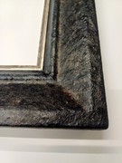 bilderrahmen sonderanfertigung, schwarz, stein