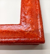 bilderrahmen sonderanfertigung, rot, stein