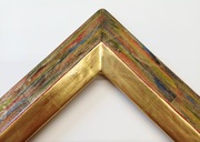 bilderrahmen sonderanfertigung, polychrom mit gold