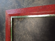 bilderrahmen sonderanfertigung silber, rot