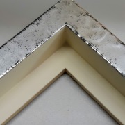 Schattenfugenrahmen exklusiv 100x100, Silber, Dresden