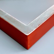 Schattenfugenrahmen Premium 50x140, Silber, Berlin