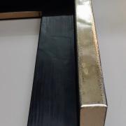 Schattenfugenrahmen exklusiv 200x200, Silber, Schwarz, Hamburg