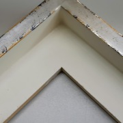 Schattenfugenrahmen Premium 100x250, Dresden, Silber