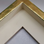 Schattenfugenrahmen exklusiv 160x220, Gold, Berlin