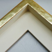 Schattenfugenrahmen hochwertig 100x260, Gold, Hamburg