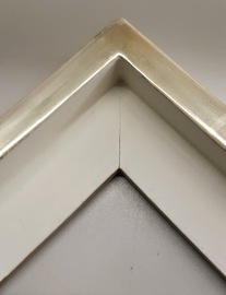 Schattenfugenrahmen Hochwertig, Silber nach Maß