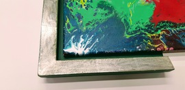 Schattenfugenrahmen, Rahmen für Acrylgemälde