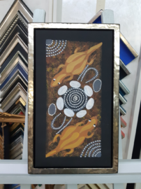 Schattenfugenrahmen, Keilrahmenbild