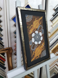 Schattenfugenrahmen, Leinwand