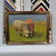 bilderrahmen für ölgemälde auf malplatte