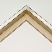 Schattenfugenrahmen silber elfenbein