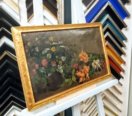 Ölgemälde, Leinwandbild Einrahmen, vergolderrahmen