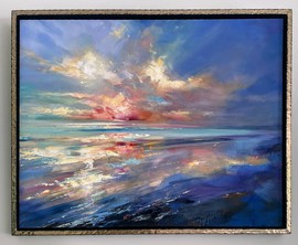 Leinwandbild in einem Unikat-Schattenfugenrahmen aus dem Atelier Unikum