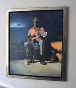 Ölgemälde mit silberrahmen, stuttgart