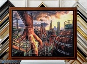 rost bilderrahmen, industrial style