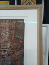 holz bilderrahmen, passepartout, museumsglas