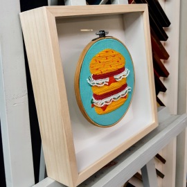 Objektrahmen, entspiegeltes Bilderglas