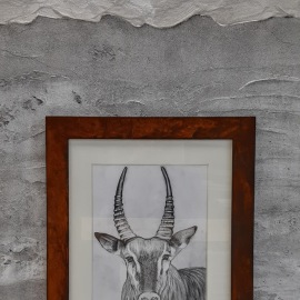 Rost Bilderrahmen, Passepartout, Museumsglas