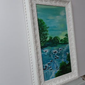 Barockrahmen, Leinwandbild Einrahmen