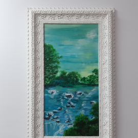 Leinwandbild Einrahmen, Barockrahmen 