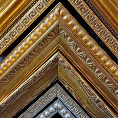 Verzierte Bilderrahmen gold, stuttgar