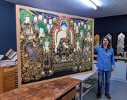 xxl bilderrahmen mit person