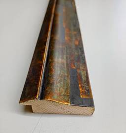 Bilderrahmen Silber oxidiert, ausschnitt