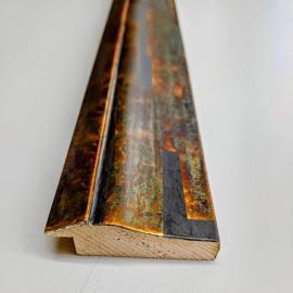 Bilderrahmenprofil Blattsilber oxidiert