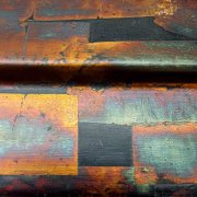 Blattsilber oxidiert