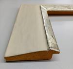 Vergolderrahmen Elfenbein mit Weißgold