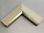 Vergolderrahmen Elfenbein mit Weißgold