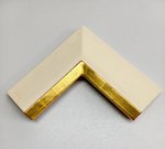 Vergolderrahmen Elfenbein mit Blattgold