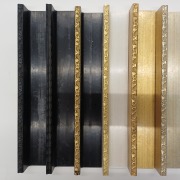 Schattenfugenrahmen Gold, Silber, Schwarz