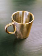 Metallbecher, galvanische vergoldung