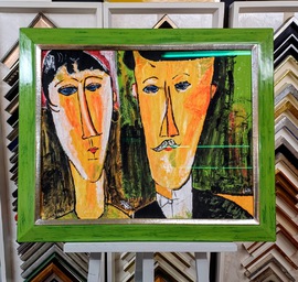 Bilderrahmen Sonderanfertigung für gouache